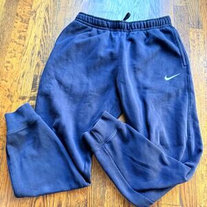 Nike Mens Swoosh Athletic Club Fleece Jogger Sweatpants Black Size M 30x29